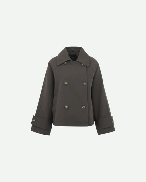 Trenchcoat grijs jimberly with black