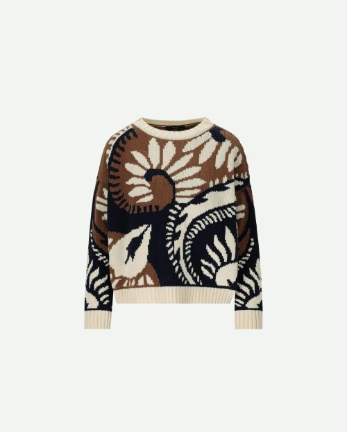 Trui celebre max mara weekend bruin print