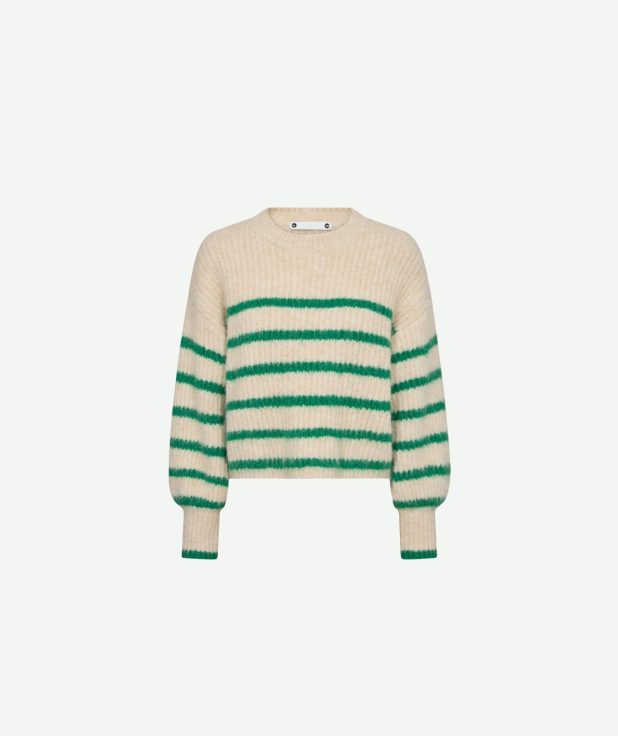 Trui Coralie Stripe Co'Couture groen
