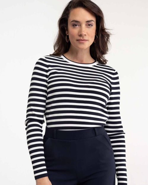 Trui Luna Stripe Blue Studio Anneloes