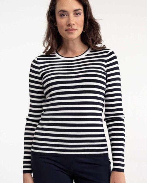 Trui Luna Stripe Blue Studio Anneloes blauw