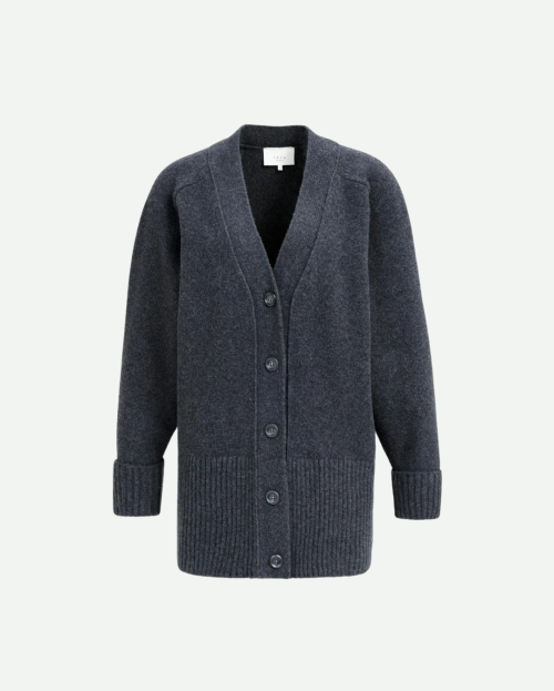 Vest Oversized Dark Anthracite Melange YAYA