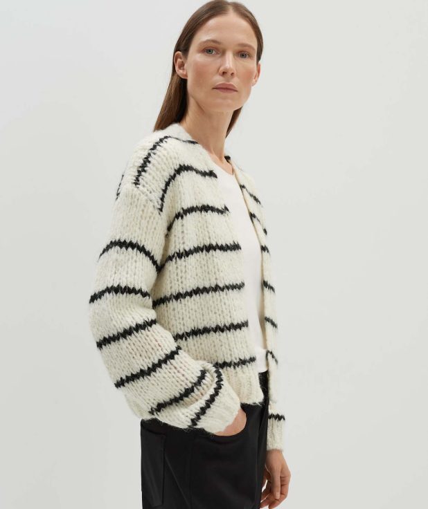 Vest Talvia Stripe Someday ecru