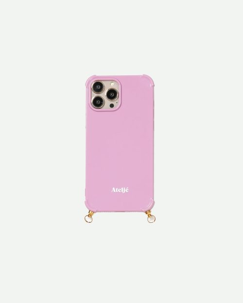 Vintage pink recycled iPhone case - no cord