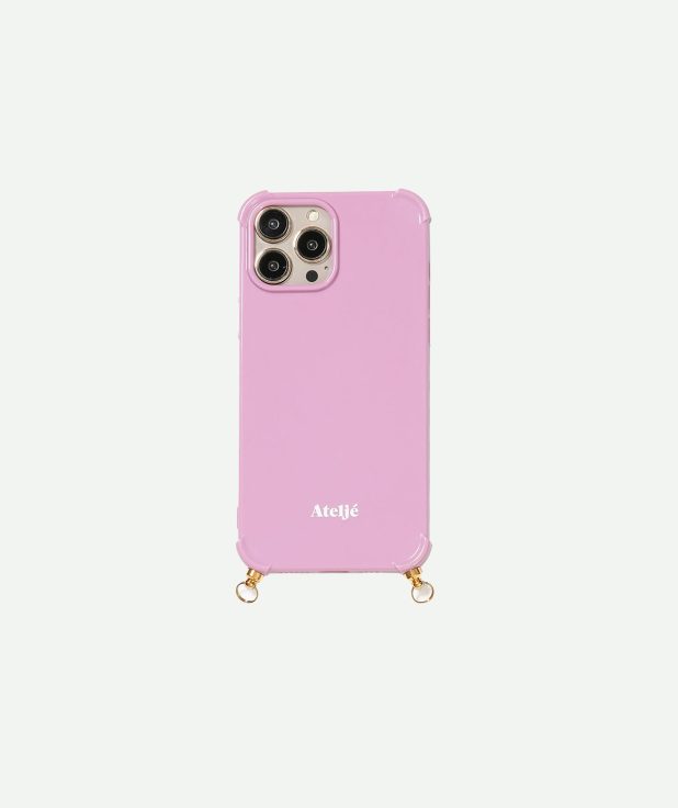 Vintage pink recycled iPhone case - no cord