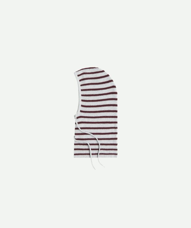 Balaclava Stripe Aubergine Penn&Ink grijs