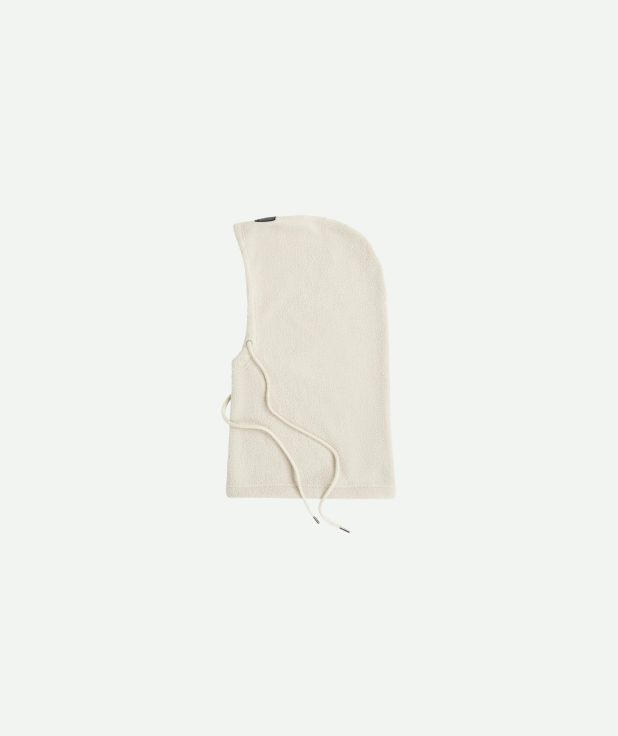 Balaclava ecru pen&ink fleece