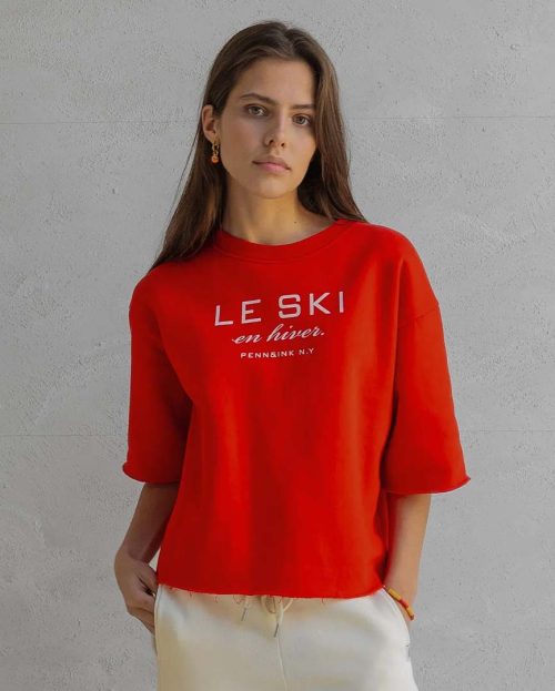 Sweater Print Tomato Penn&amp;Ink red
