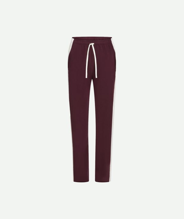 Jogger trousers stripe aubergine penn&ink