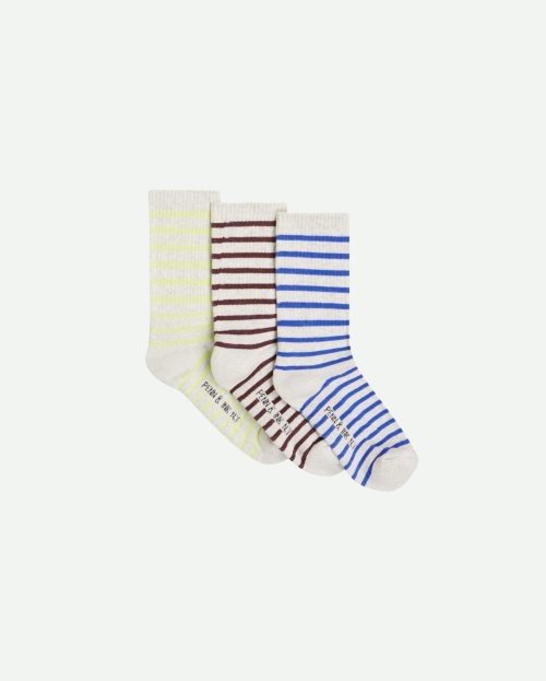 3pack sokken penn&ink gestreept