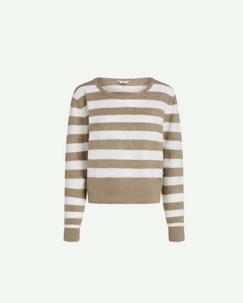 trui stripe brown ecru penn&ink