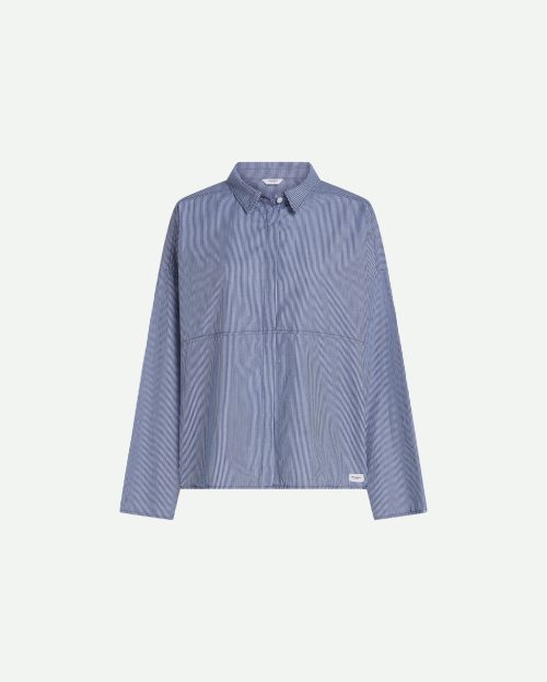 Blouse blue stripe penn&ink W26Z908
