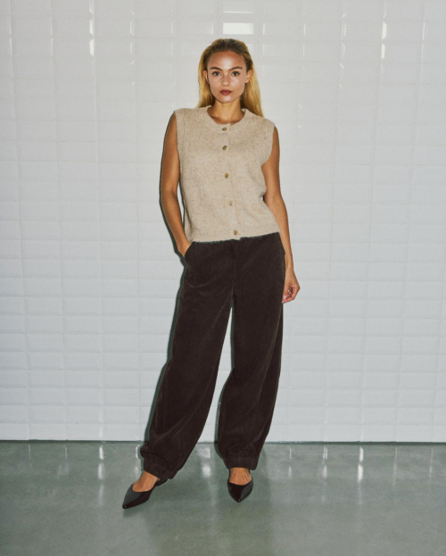 Barrel belini cord broek With Black