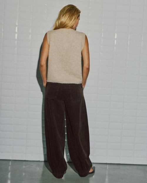 Barrel belini cord broek With Black