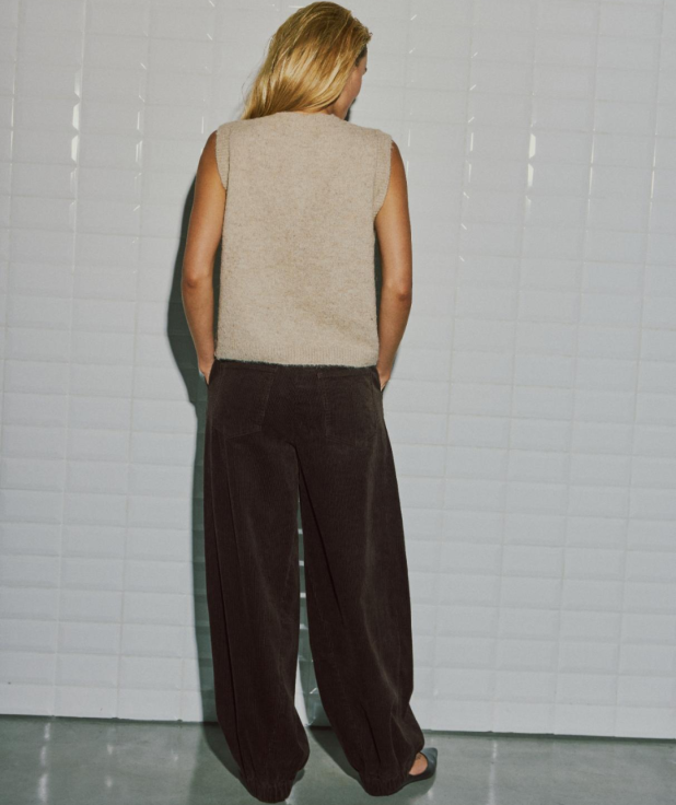 Barrel belini cord broek With Black