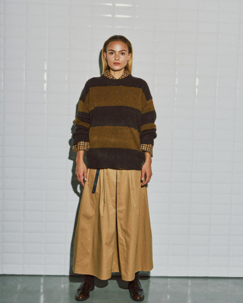 Pullover gestreept bruin With Black