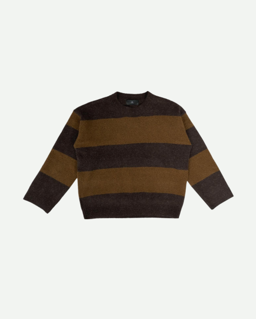 Pullover gestreept bruin With Black