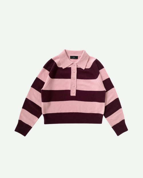 Shirt polo pullover gestreept With Black