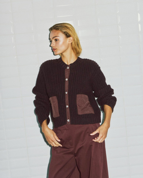 Vest Rood/Wine With Black