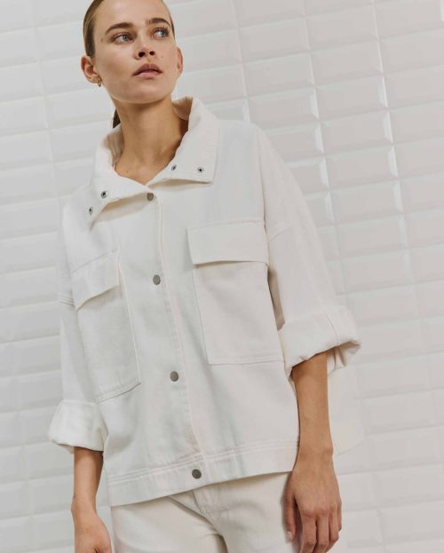 Jacket Peyton Denim With Black wit