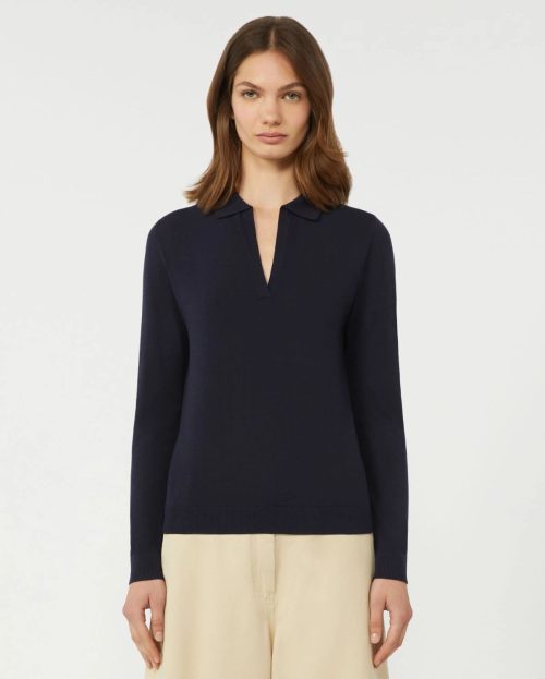 Trui Palanca Navy Max Mara Weekend blauw