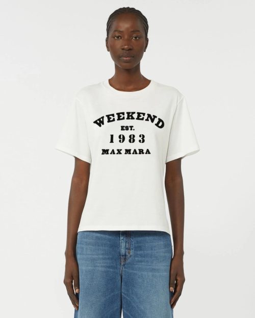 T-shirt Tenue Max Mara Weekend wit ecru