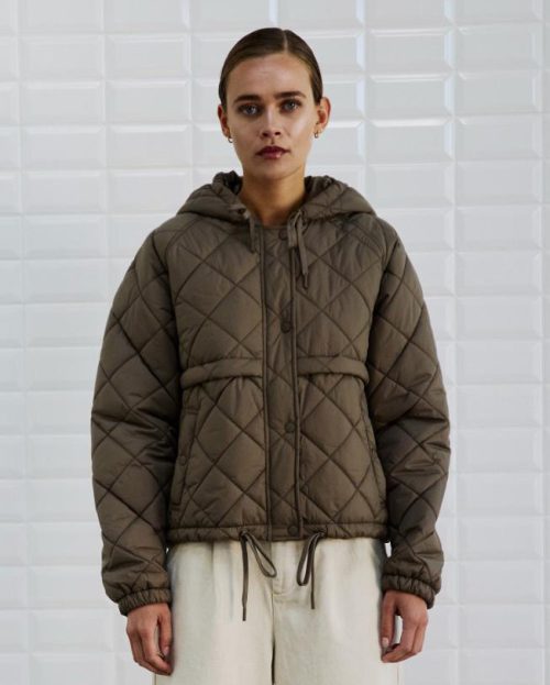 Jacket Lastrid Falcon With Black grijs bruin