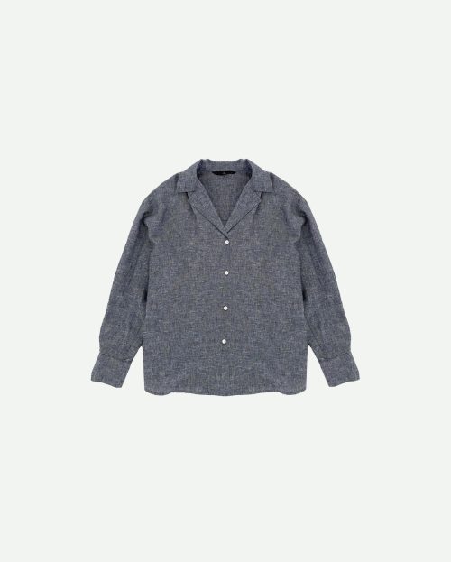 Blouse brina with black in blauw