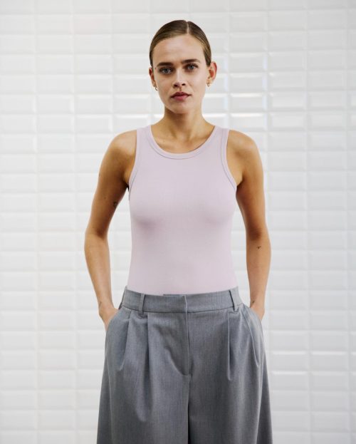 Tanktop Dordi lavender with black