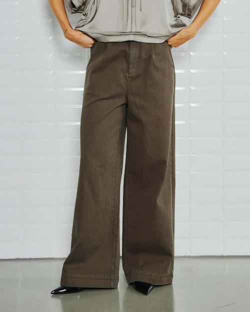 Broek Steffi Green With Black groen