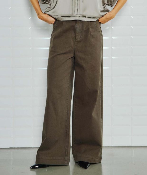 Broek Steffi Green With Black groen