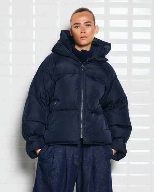 Jas Kylie Blue With Black blauw