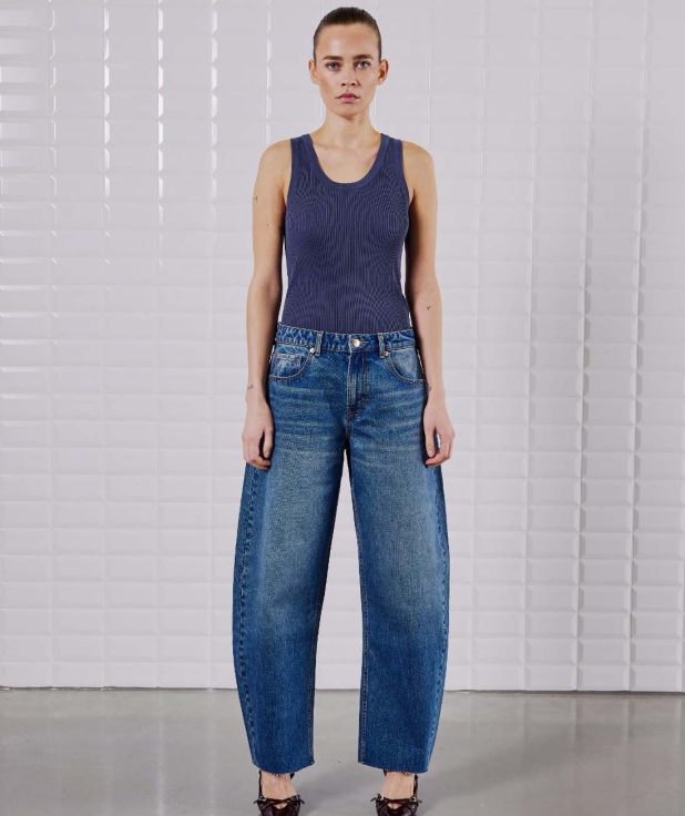Jeans Peyton Barrel With Black blauw