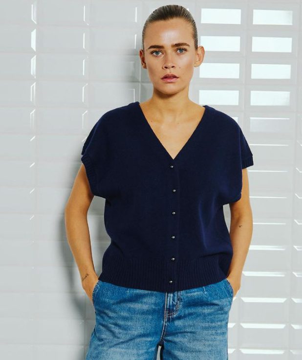 Gilet Rimi Navy With Black blauw