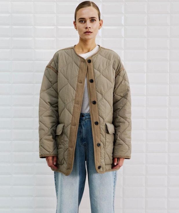 Jacket sandy quilted falcon with black