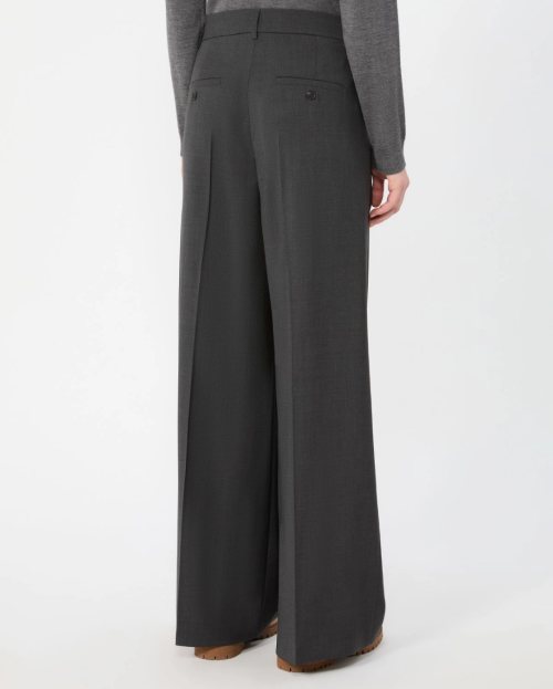 Woollen cloth trousers - Dark grey