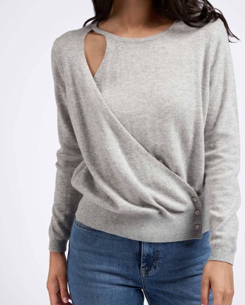 Vest Asymmetrisch Grey Yaya grijs