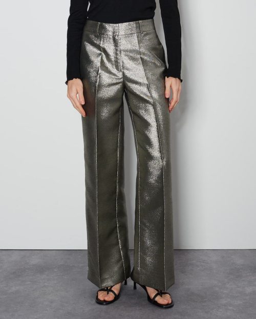 Pantalon Catsby Glam Someday glitter goud zwart