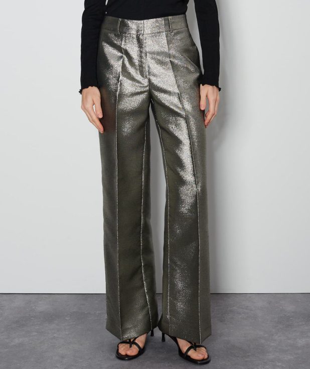 Pantalon Catsby Glam Someday glitter goud zwart