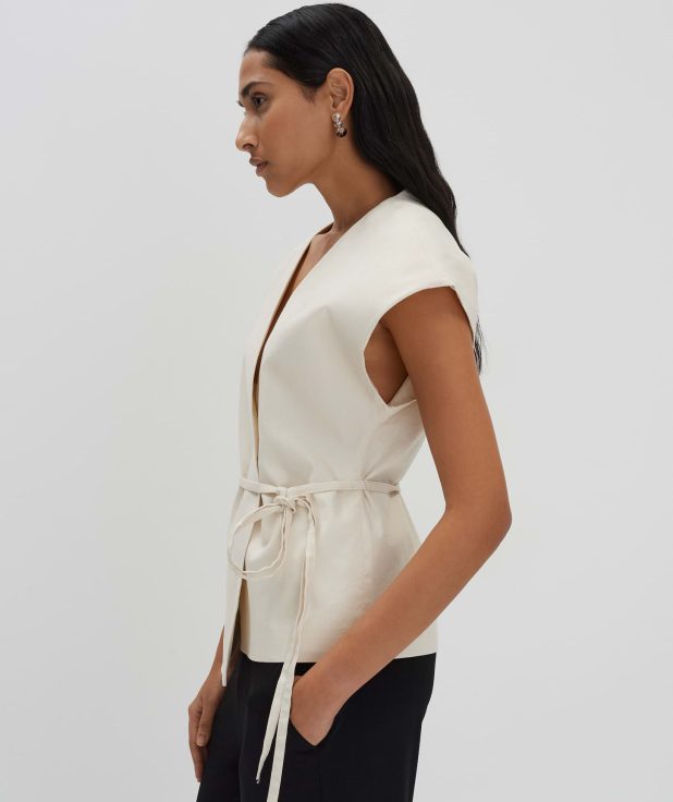 Gilet Nilen Ecru Someday wikkel beige
