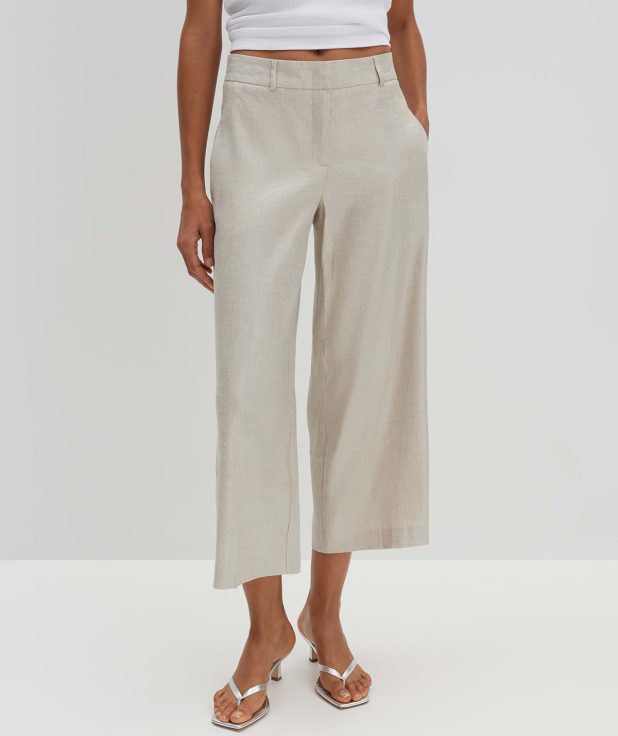 Broek Catsby Cropped Natural Someday beige ecru