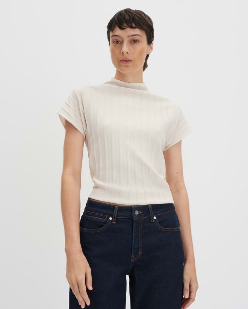 T-shirt Timea Ecru Someday natural glaze