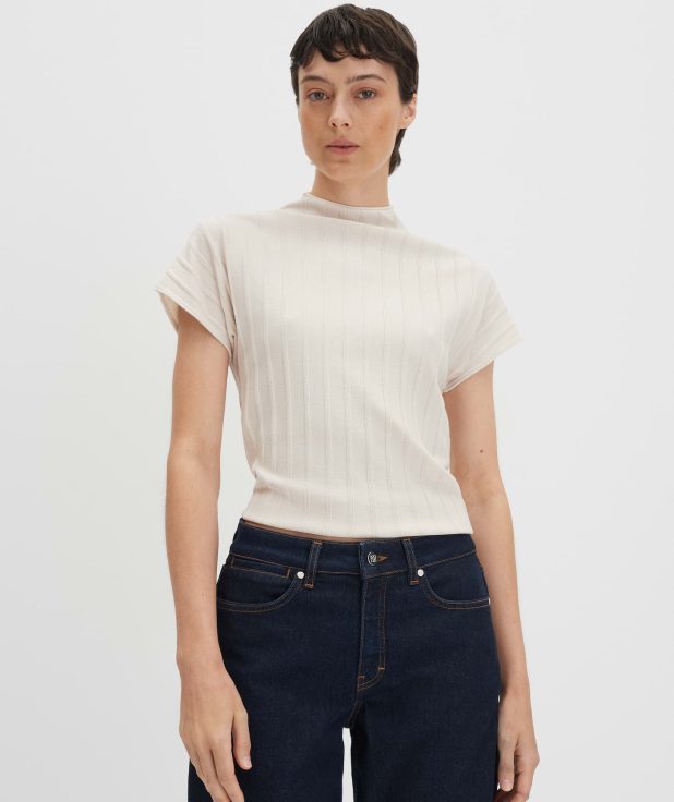 T-shirt Timea Ecru Someday natural glaze