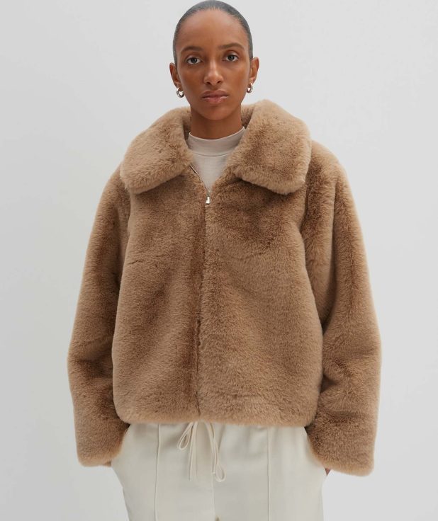 Jas faux fur Variah Beige Someday