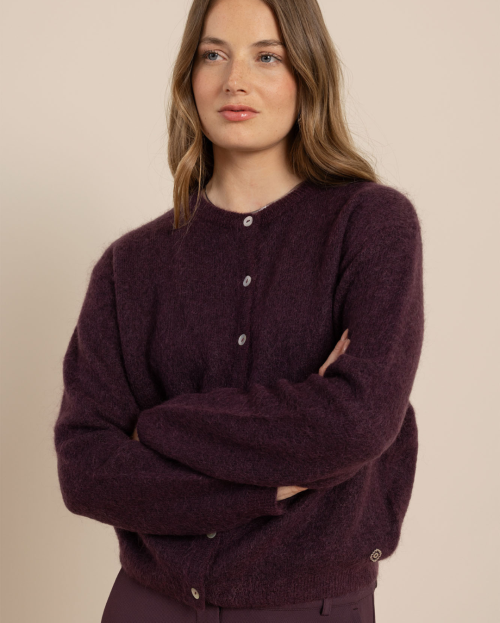 Bibi vest aubergine