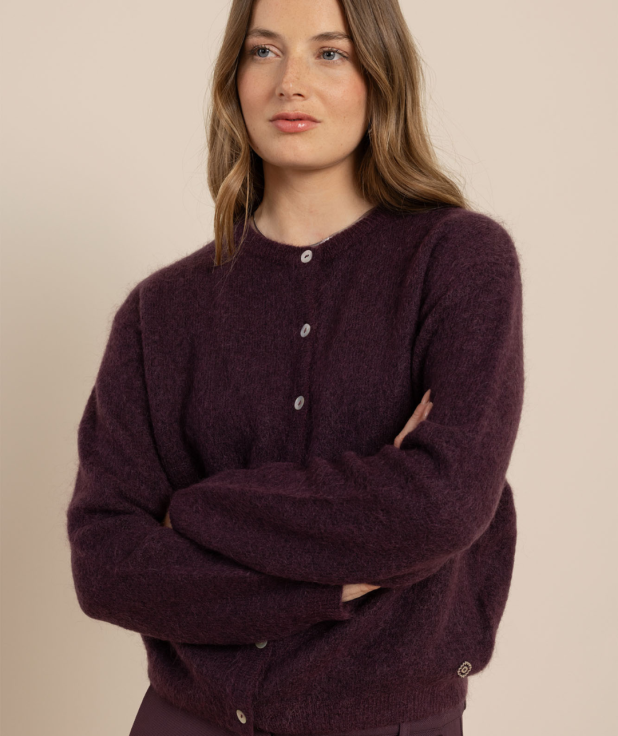 Bibi vest aubergine