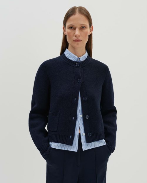 Vest Talenia Blauw Someday gebreid