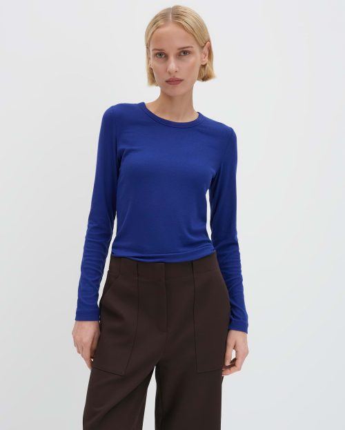 Longsleeve Korell Blauw Someday electric blue