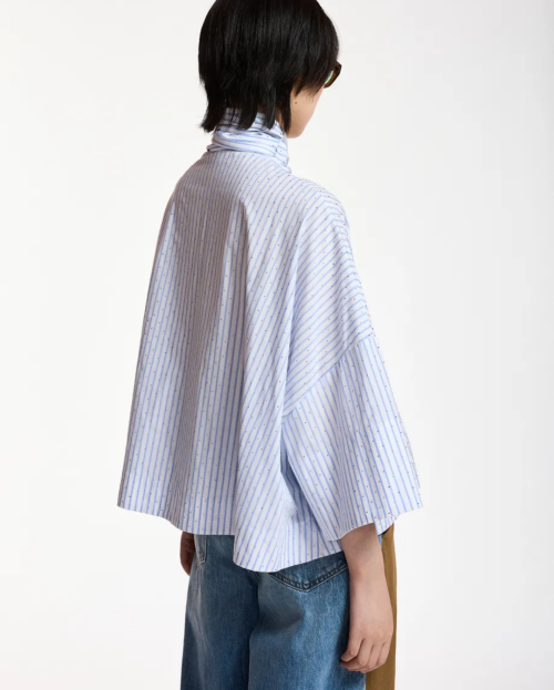 blouse kefir lichtblauw essentiel antwerp