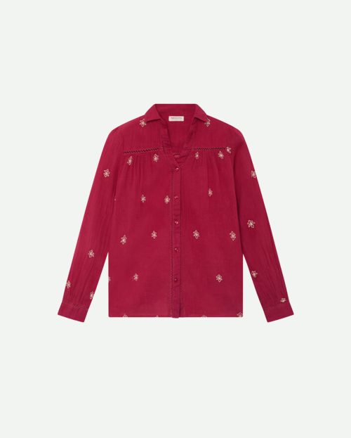 Blouse Rani Raspberry Maison Hotel rood